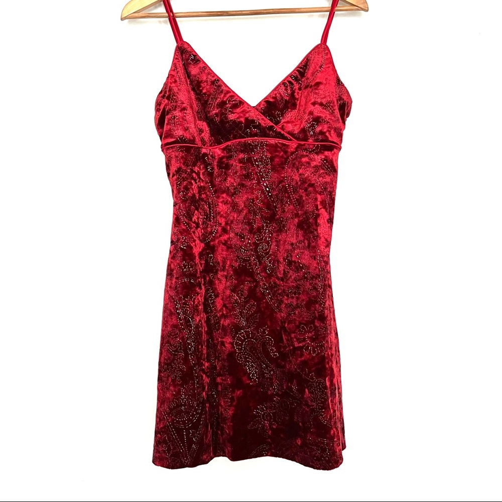 SOLD 🌹🥀Y2k style velvet dress